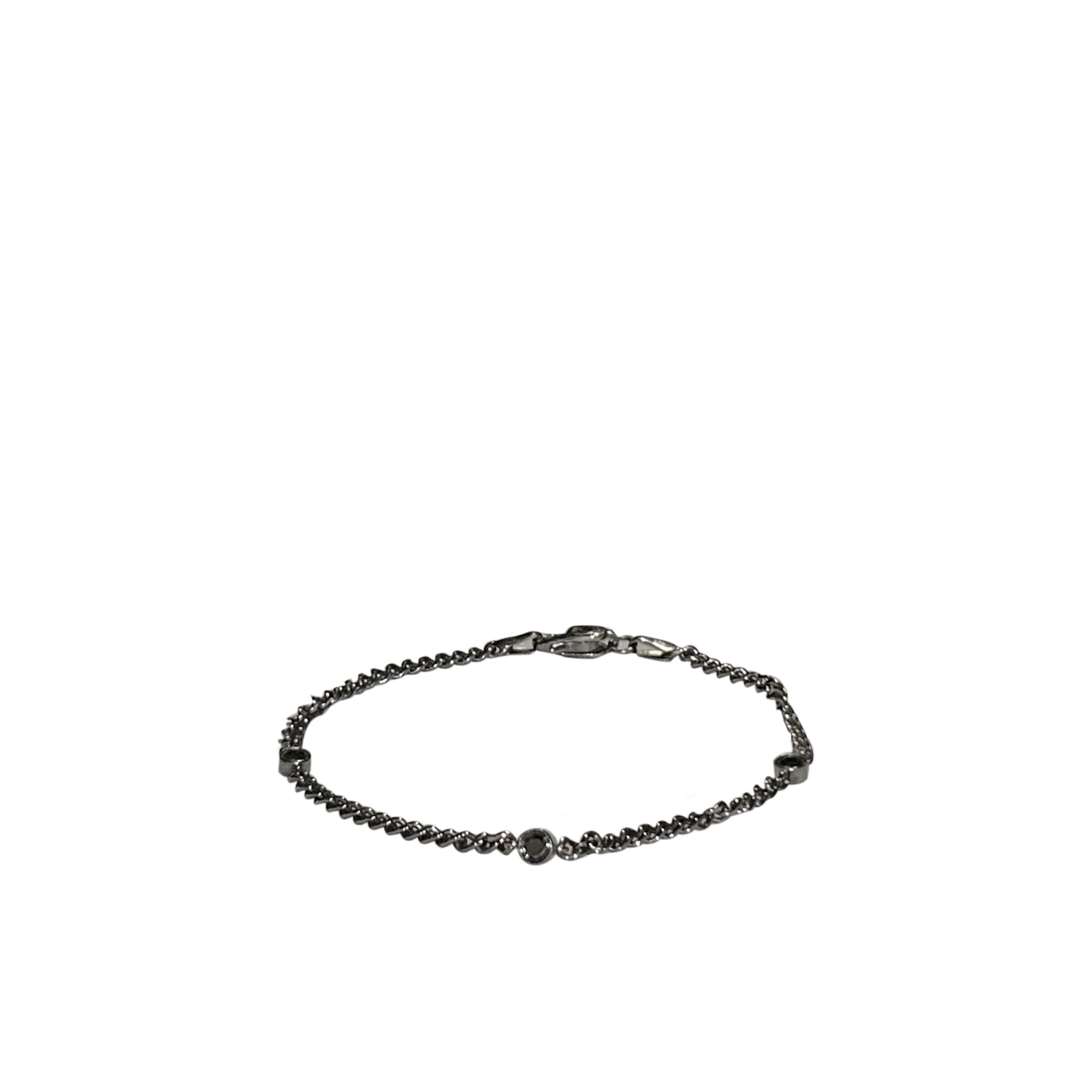 SİYAH PIRLANTA TRİO CHAİN BRACELET