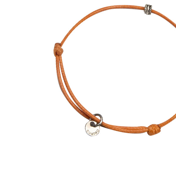 Handmade Orange Line Bracelet