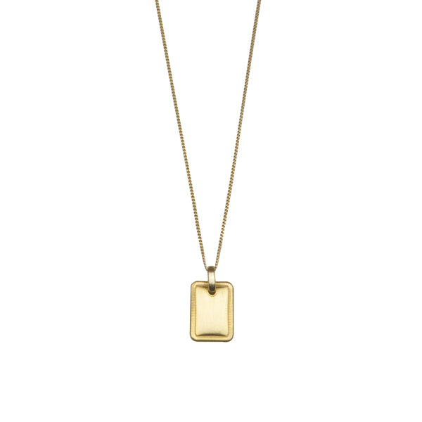 Gold Rectangle Necklace