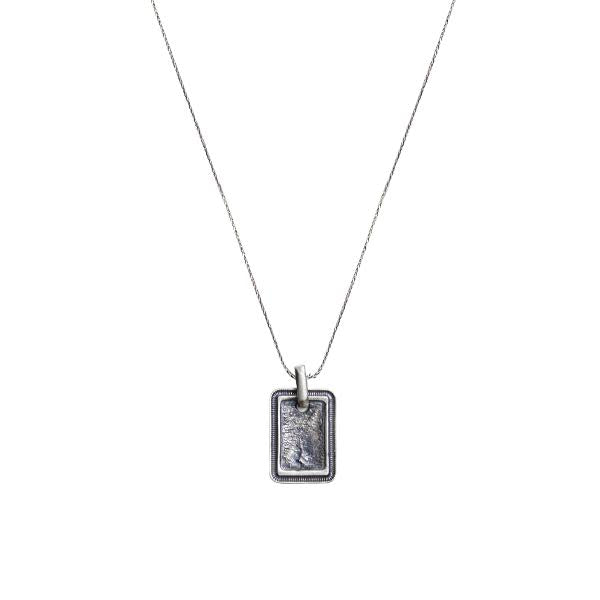 Silver Rectangle Necklace